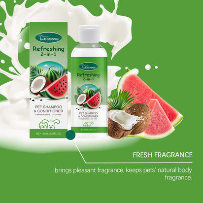 2-In-1 Pet Shampoo Conditioner Watermelon Flavor 100ml